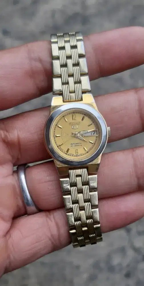 JAM TANGAN WANITA SEIKO 5 OTOMATIS ORIGINAL JAPAN
