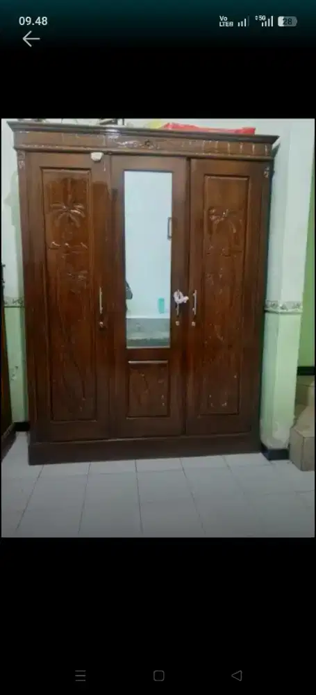Lemari pintu jati pintu 3