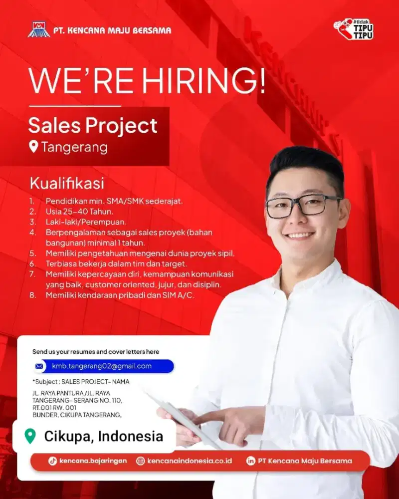 Lowongan Sales Project Baja Ringan PT. Kencana