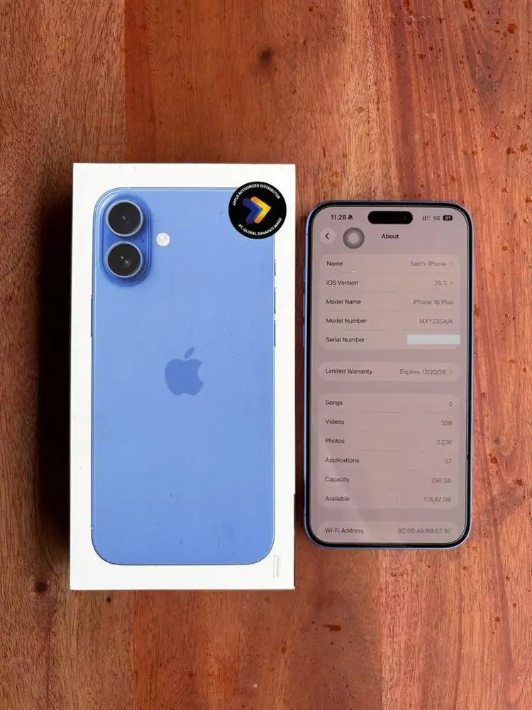 iPhone 16 Plus 256GB Garansi Resmi Indonesia