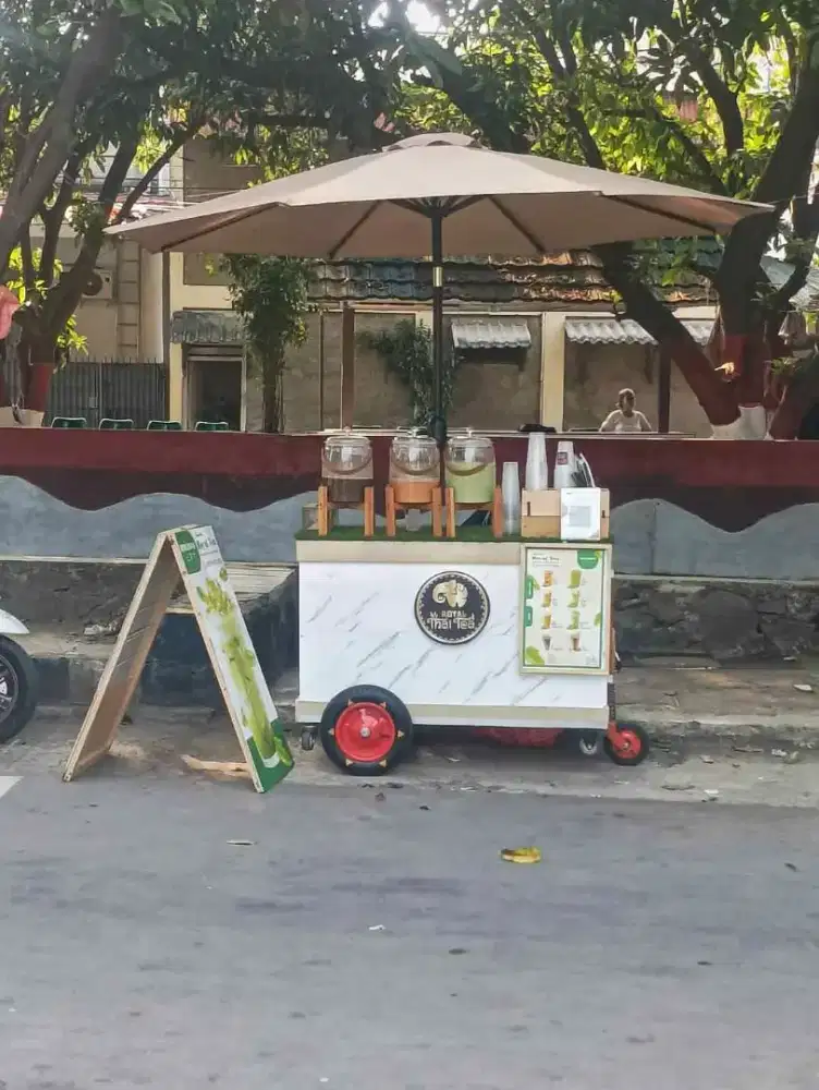 Booth + payung cantik untuk usaha