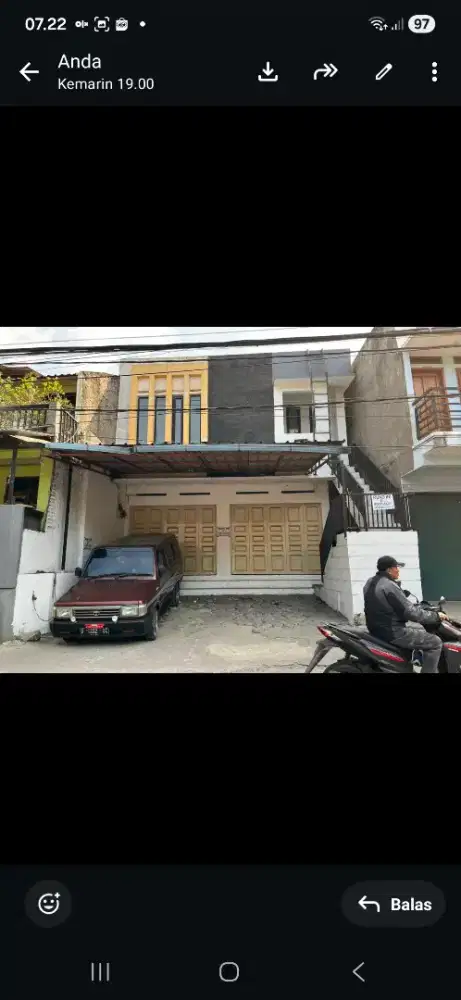 Rumah usaha dikota Bandung utara  pinbgir jalan utama