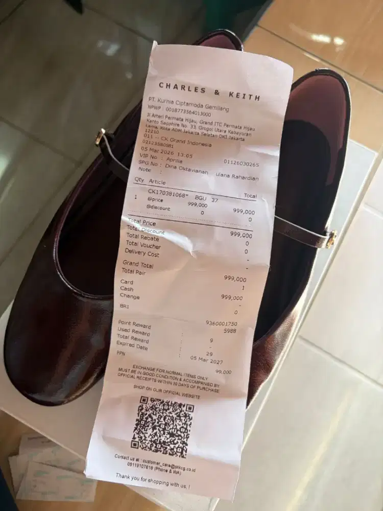 DIJUAL SEPATU CHARLES & KEITH MARY JANE