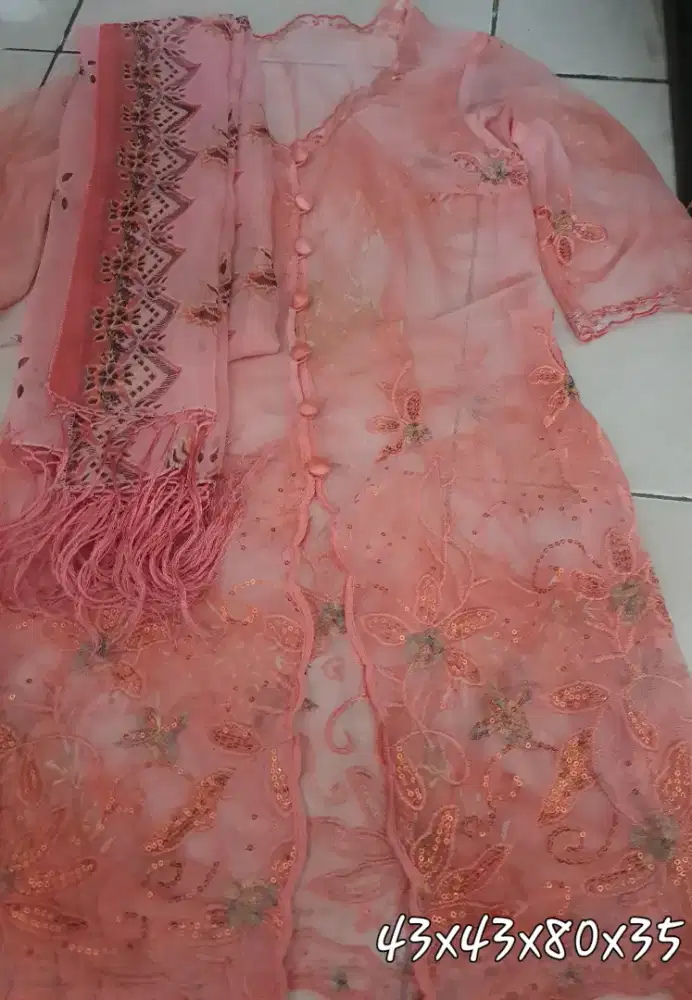 Preloved kebaya emcim termasul selendangnya