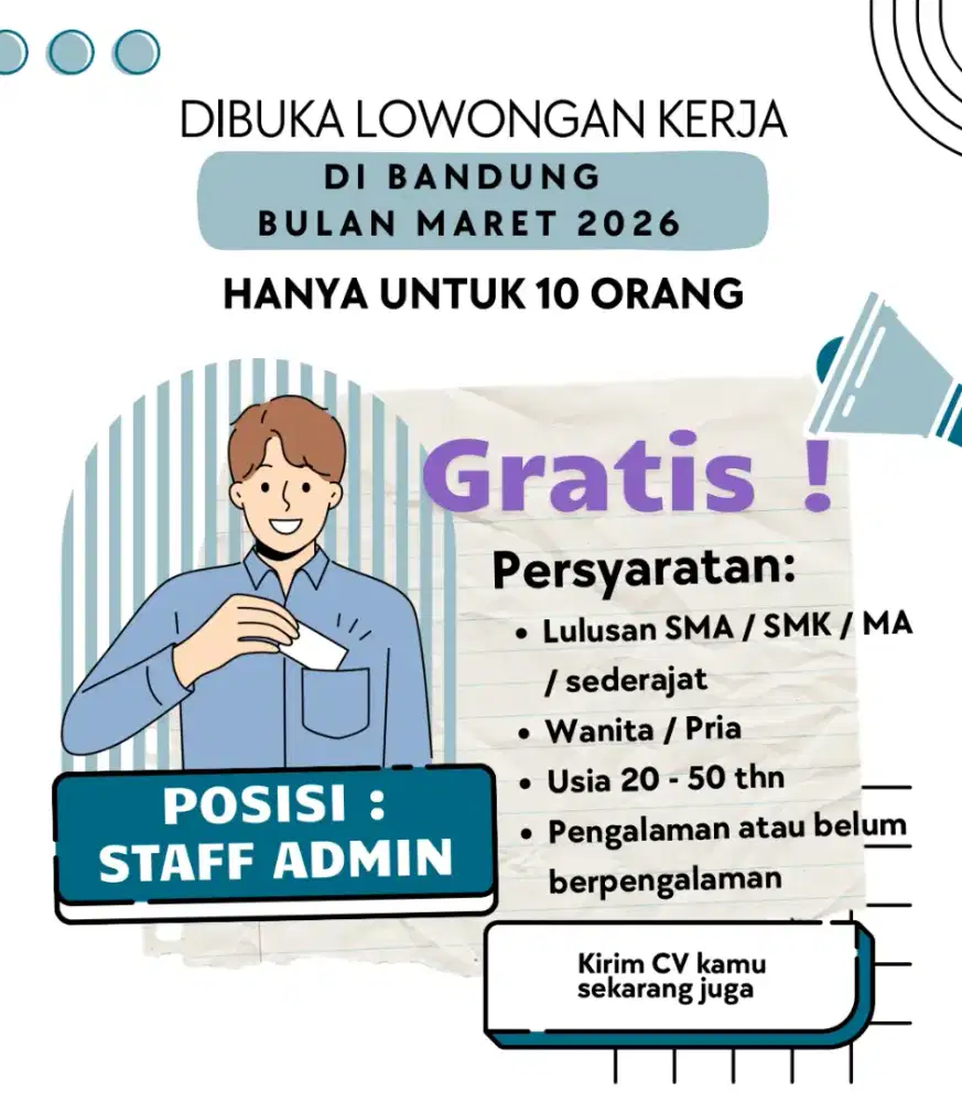 Loker gratis di Bandung