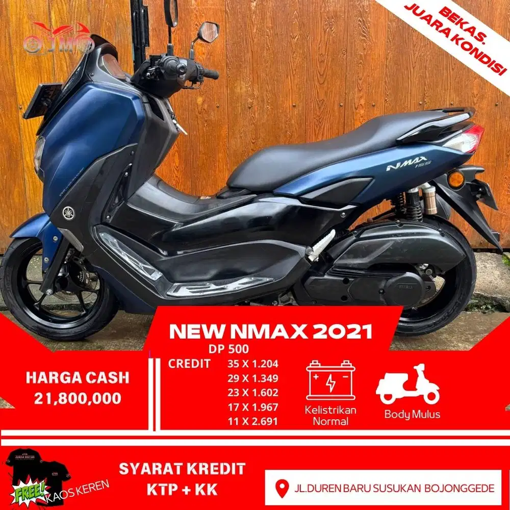 NEW NMAX 2021 CREDIT CUKUP DP 500 RB ANGSURAN RINGAN PROSES MUDAH