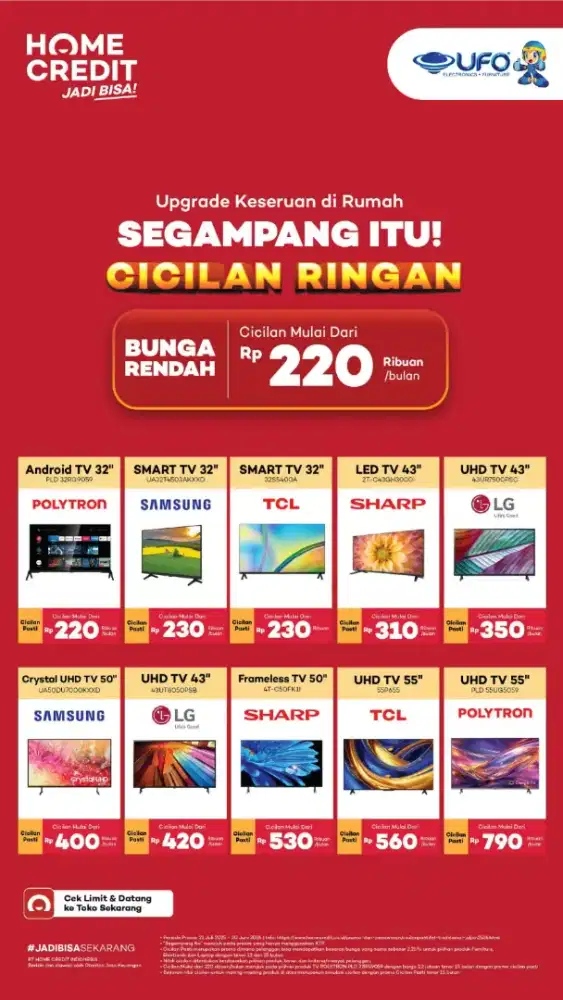 TV ANDROID - BISA KREDIT