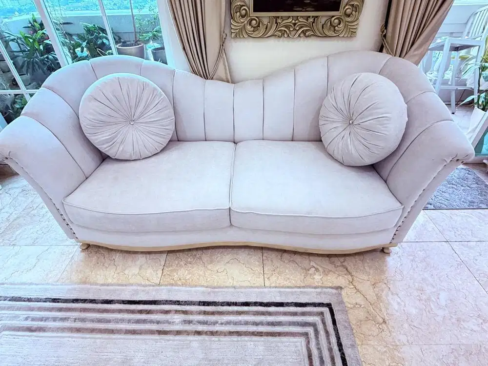 Sofa 3 seater kain