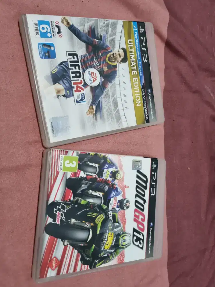 Kaset BD PS3 FIFA14 Moto GP 13 Original (Harga untuk Sepaket)