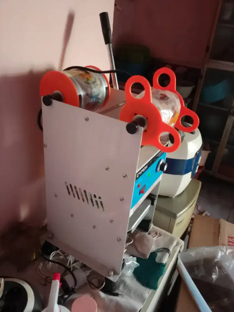 Jual alat mesin press plastik untuk jualan minuman l