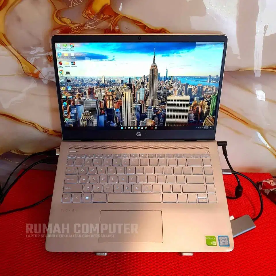 Laptop HP slim Gaming I core i7 Double VGA
