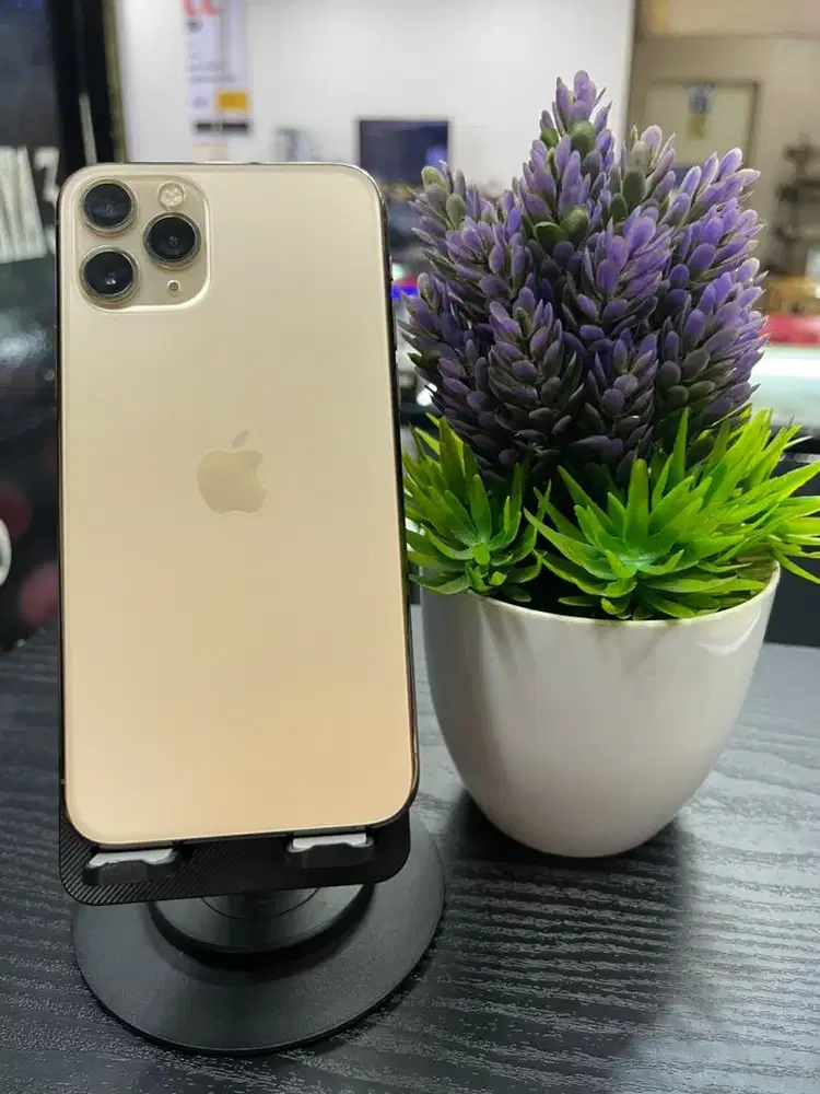 iphone 11 pro 256gb gold mulus bh 100% inter signal permanen garansi