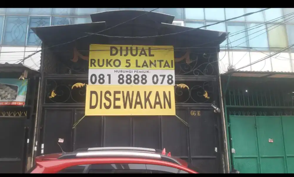 DISEWAKAN RUKO BAGUS 5 LANTAI DAERAH KETAPANG GAJAHMADA JAKPUS