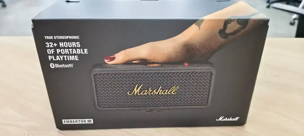 COD BARU - MARSHALL EMBERTON III BLUETOOTH PORTABLE SPEAKER WIRELESS