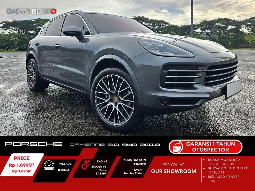 Odo 11rb Porsche Cayenne 3.0 9Y0 ATPM 2018 / 2019