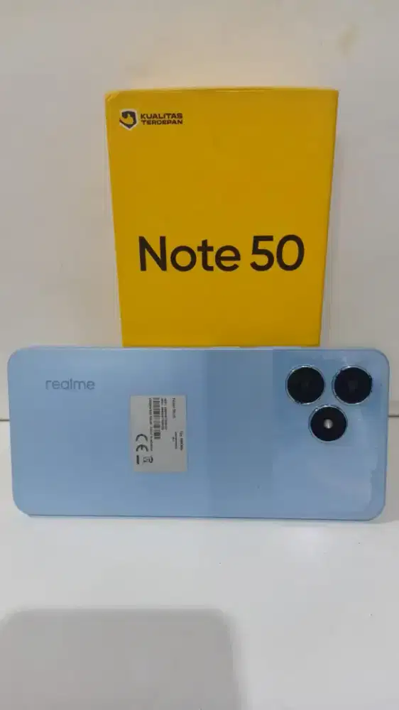 Realme Note 50 Mulus Lengkap Dus & Charger – Jarang Dipakai