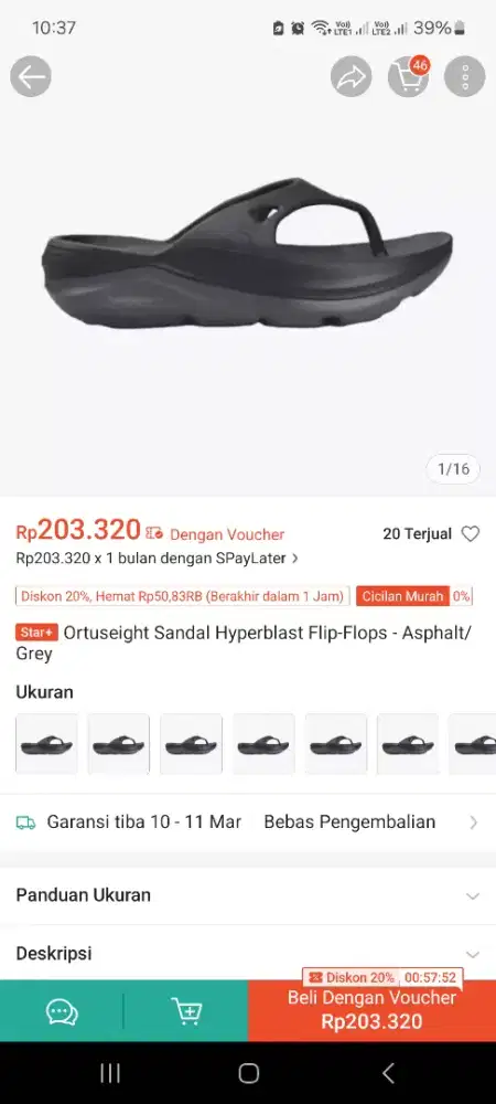 Sendal / Sandal Ortuseight Hyperblast