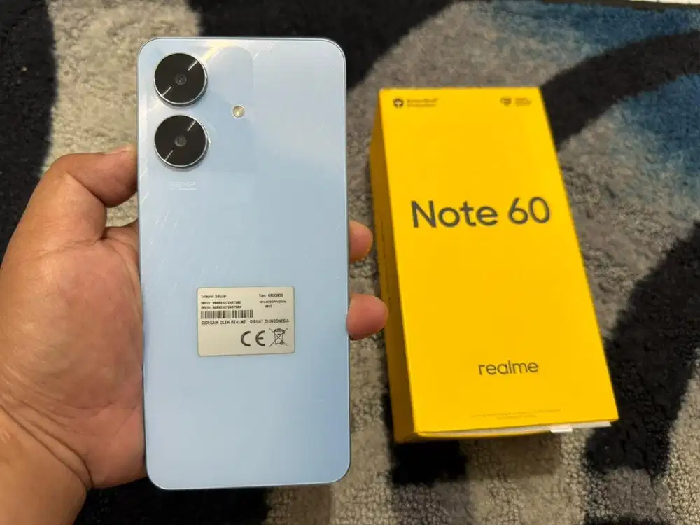 Realme note 60 6/128gb mulus 99% like new fullset