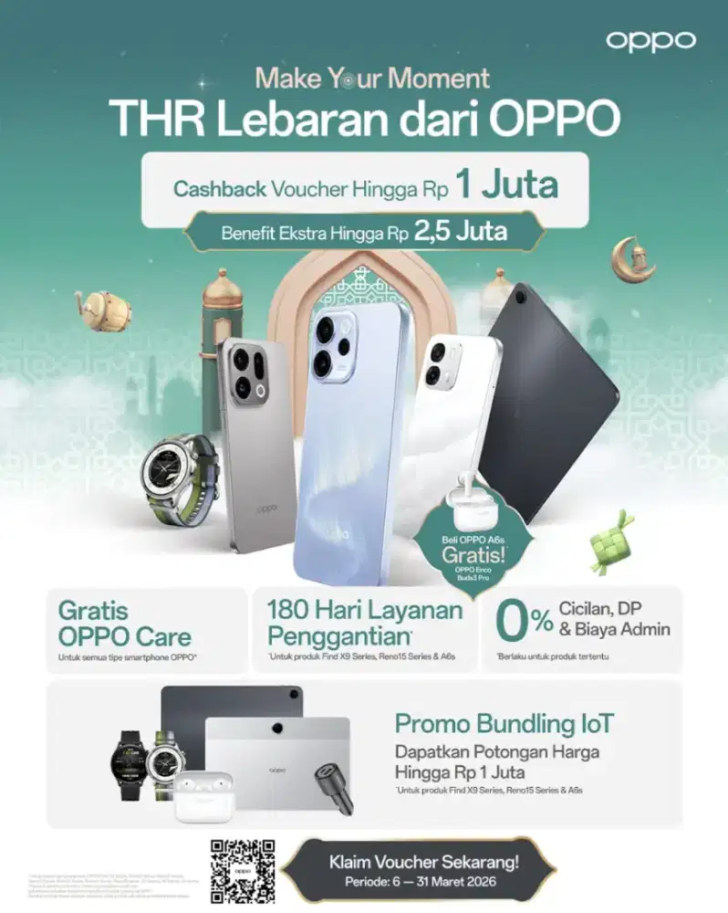 Promo big sale lebaran Oppo