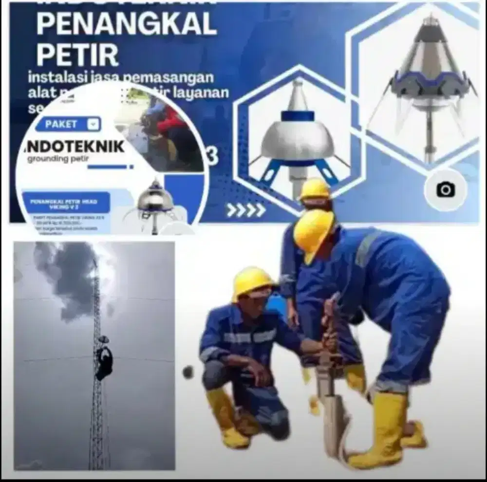 Teknisi ahli jasa pasang penangkal petir Kebayoran Baru Kebayoran lama