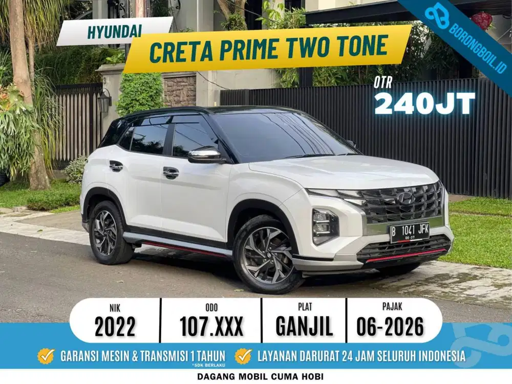 Hyundai Creta Prime AT 2022 Putih Two Tone