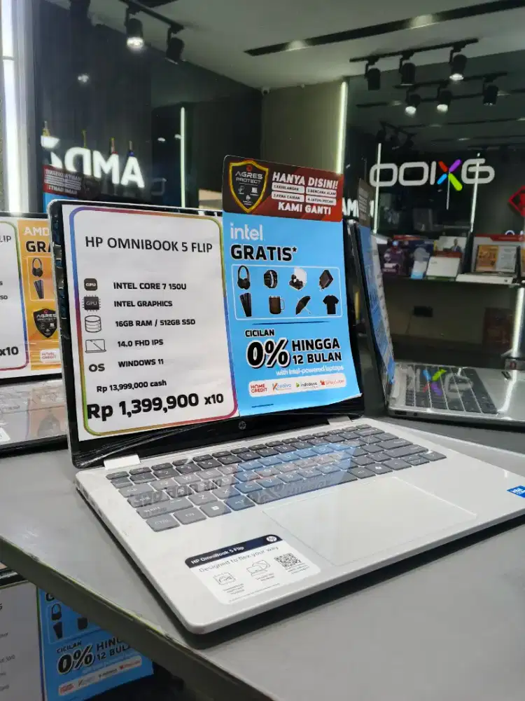 LAPTOP HP OMNIBOOK 5 FLIP INTEL CORE 7 | BISA CICILAN CUKUP KTP SAJA