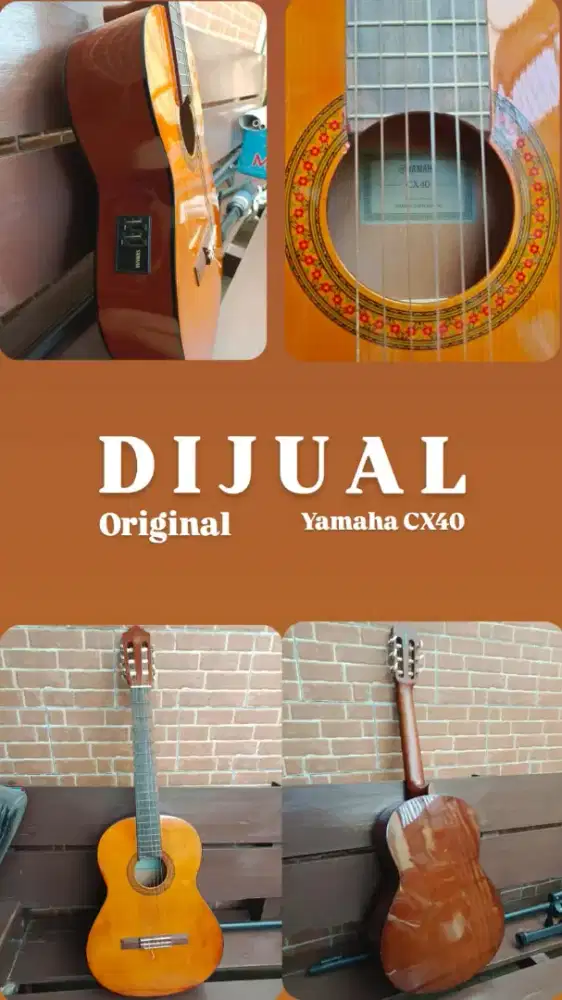 Yamaha Gitar Klasik Elektrik CX40 (original)