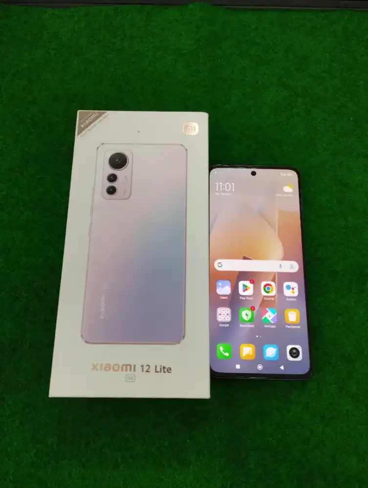 xiaomi 12 lite 5G ram 8/256gb lengkap mulus