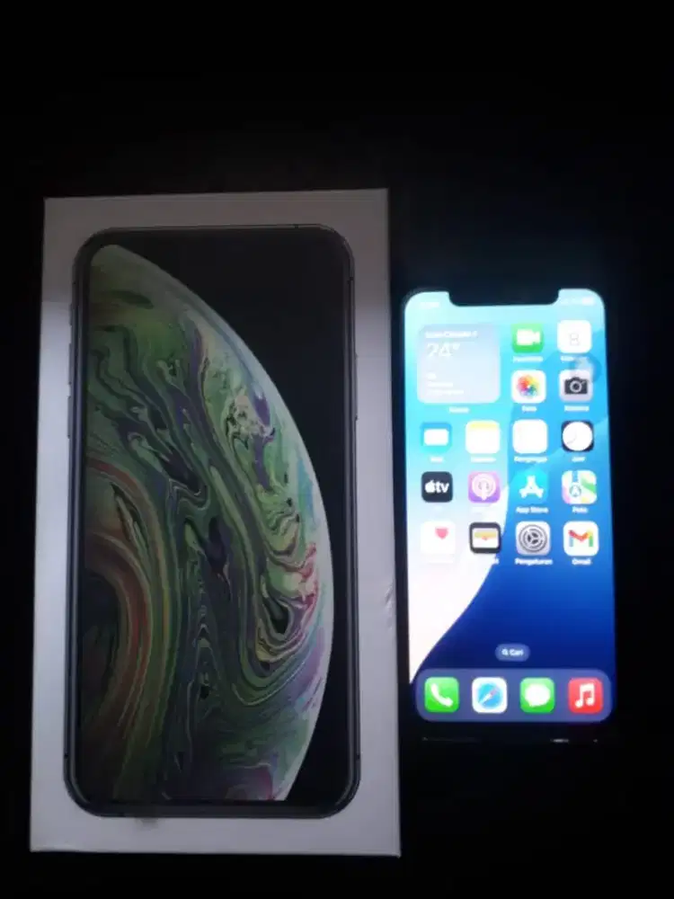 BU iPhone XS 64GB Black Fullset | True Tone ON | Sinyal Aman