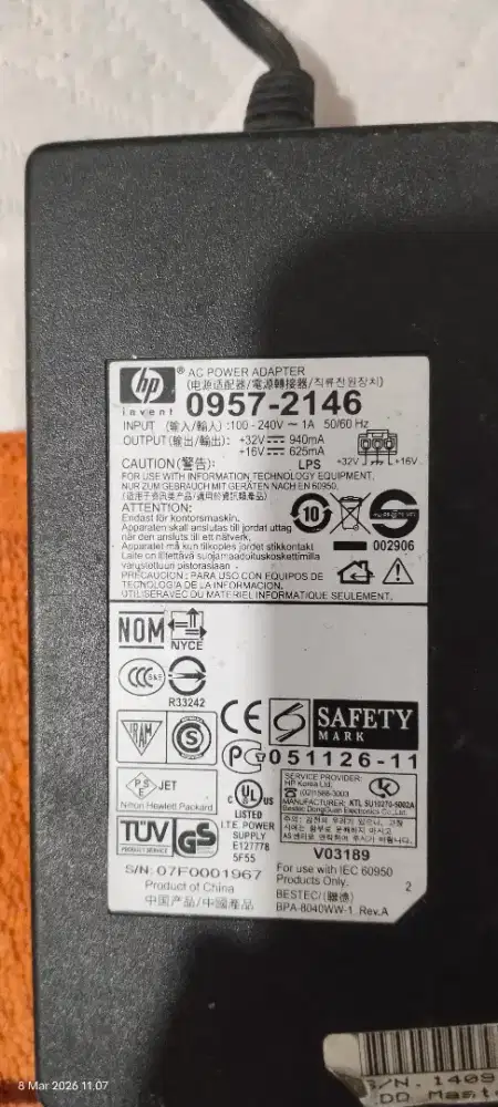 Adaptor HP Printer Part Number 0957-2146