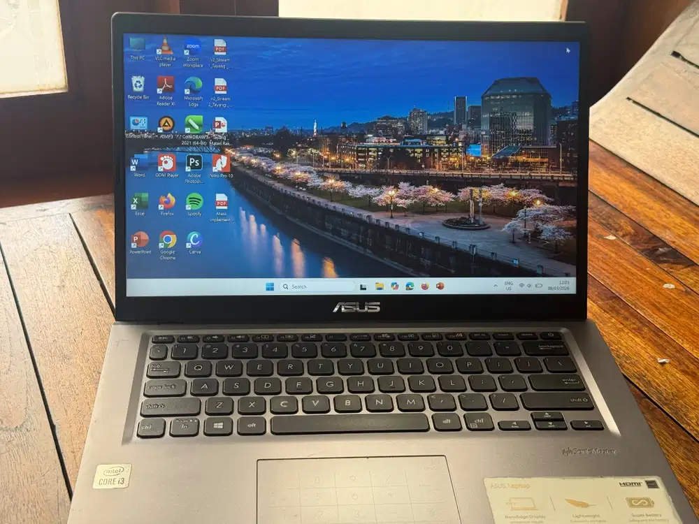 Dijual laptop ASUS P1411CJ bekas, kondisi normal dan siap pakai.