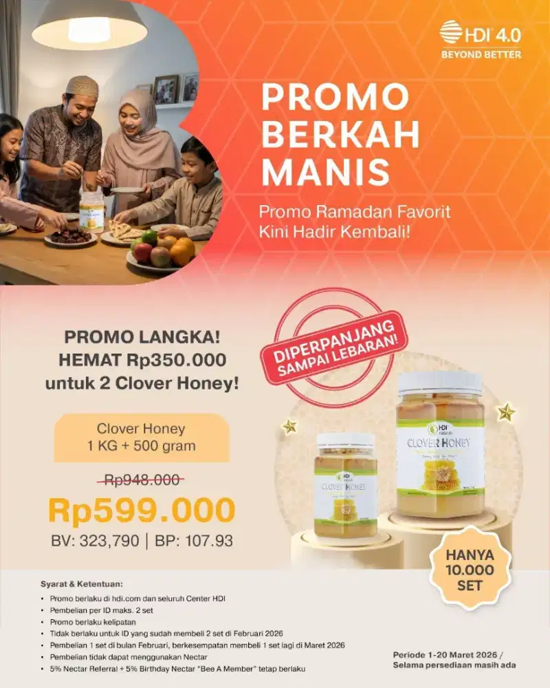 Madu HDI untuk kesehatan promo