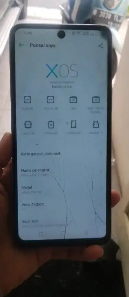 Hp infinix hot11s nfc ram6/128