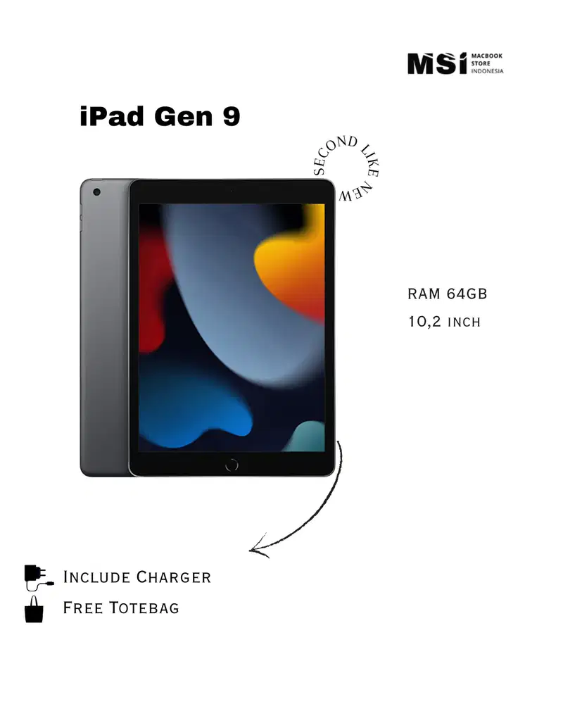 iPad Gen 9 64GB – Second