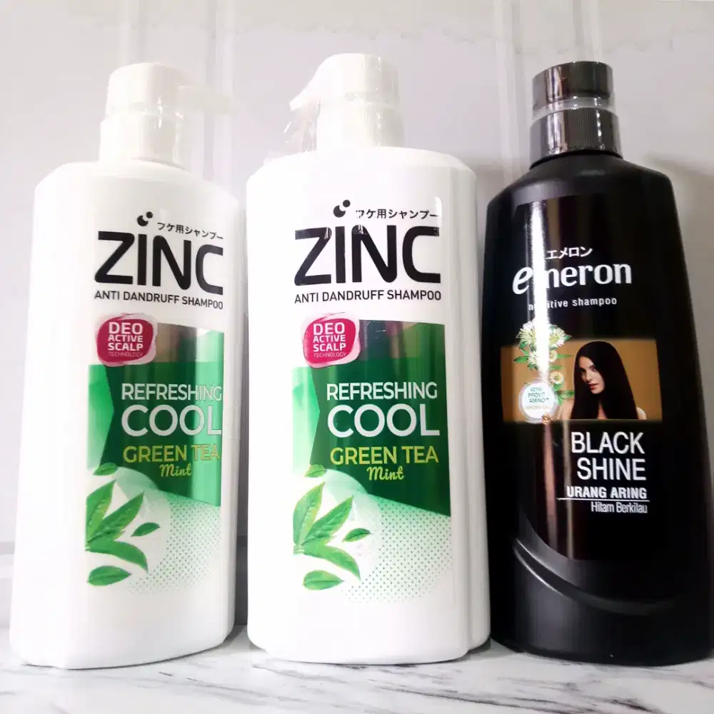 Shampoo sampo Zinc dan Emeron Botol Pompa Kemasan Jumbo