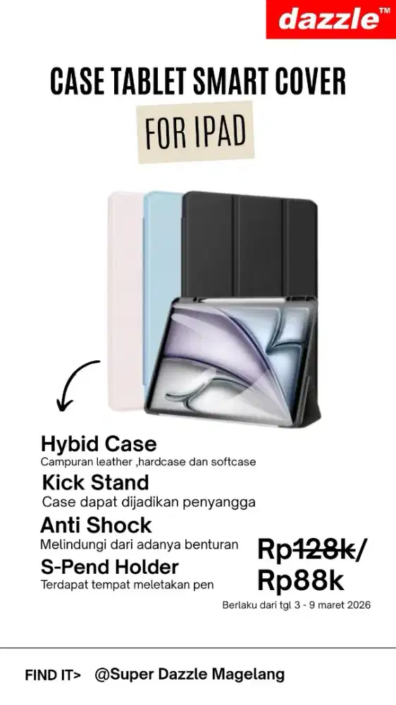 Case tablet smart cover ipad