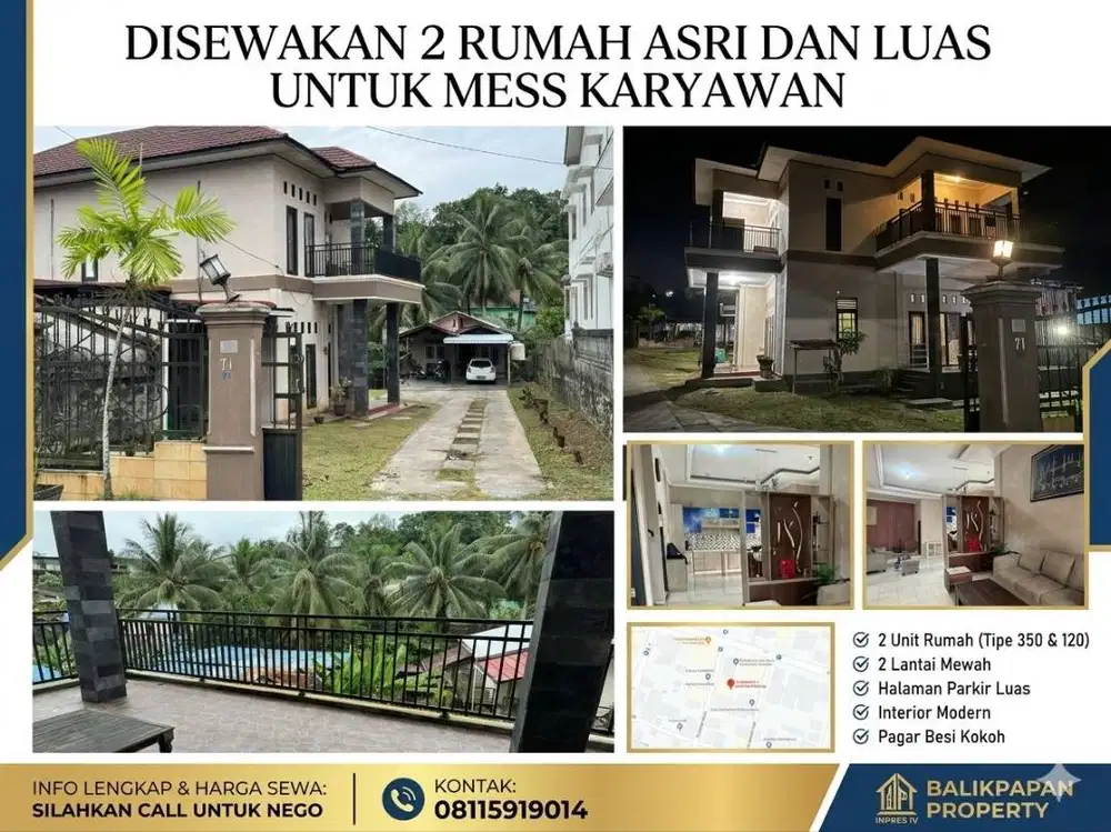 Disewakan Rumah Strategis dan Luas - Cocok untuk Kantor (Nego) !