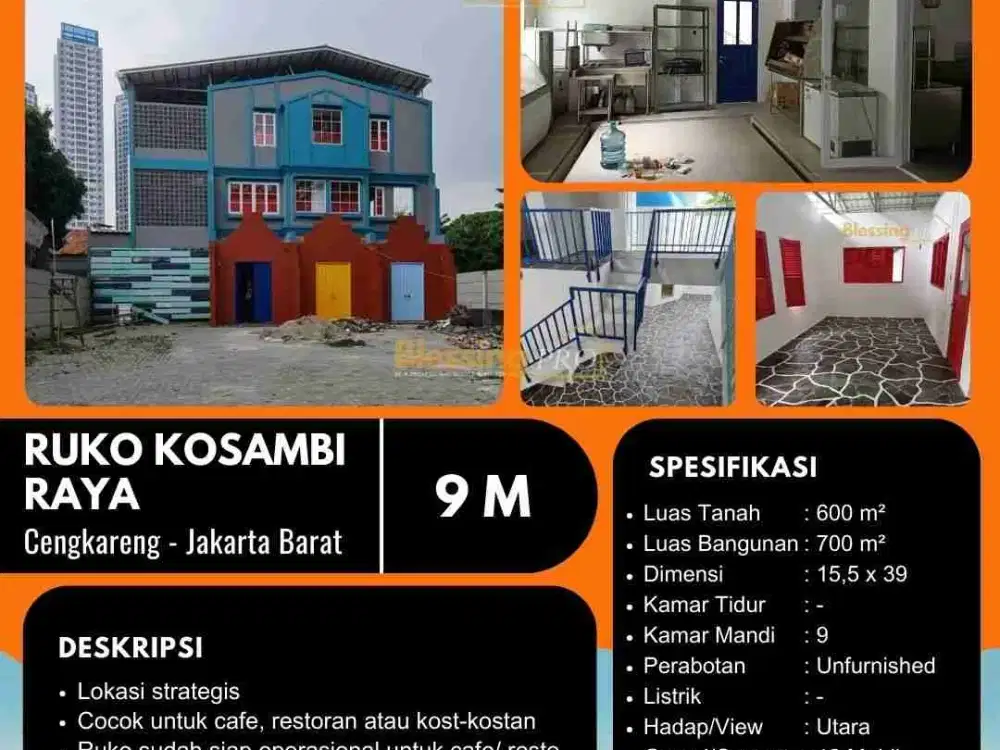 Gudang plus kantor strategis pinggir jalan raya