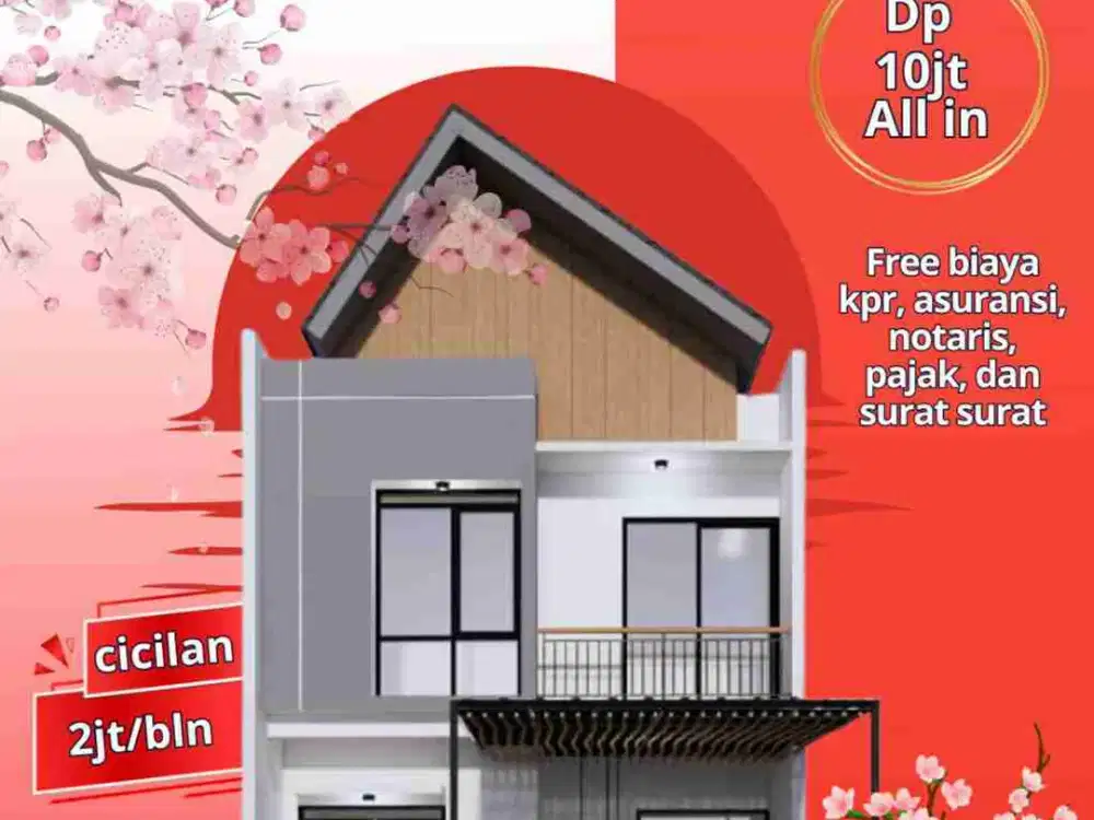 rumah kekinian nyaman murah DP 10 JT all in di Ujungberung