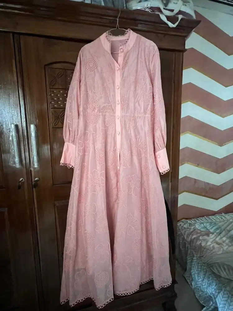 Baju katbol warna pink baby