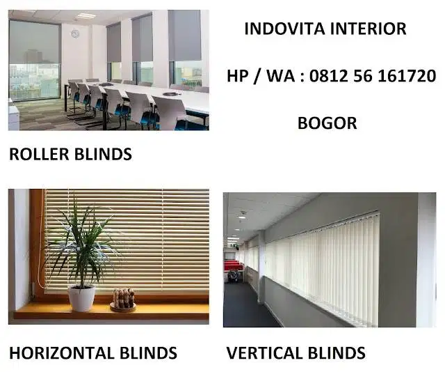 Roller Blind & Vertical Blind Onna Custom - Penutup Jendela Indoor Mu