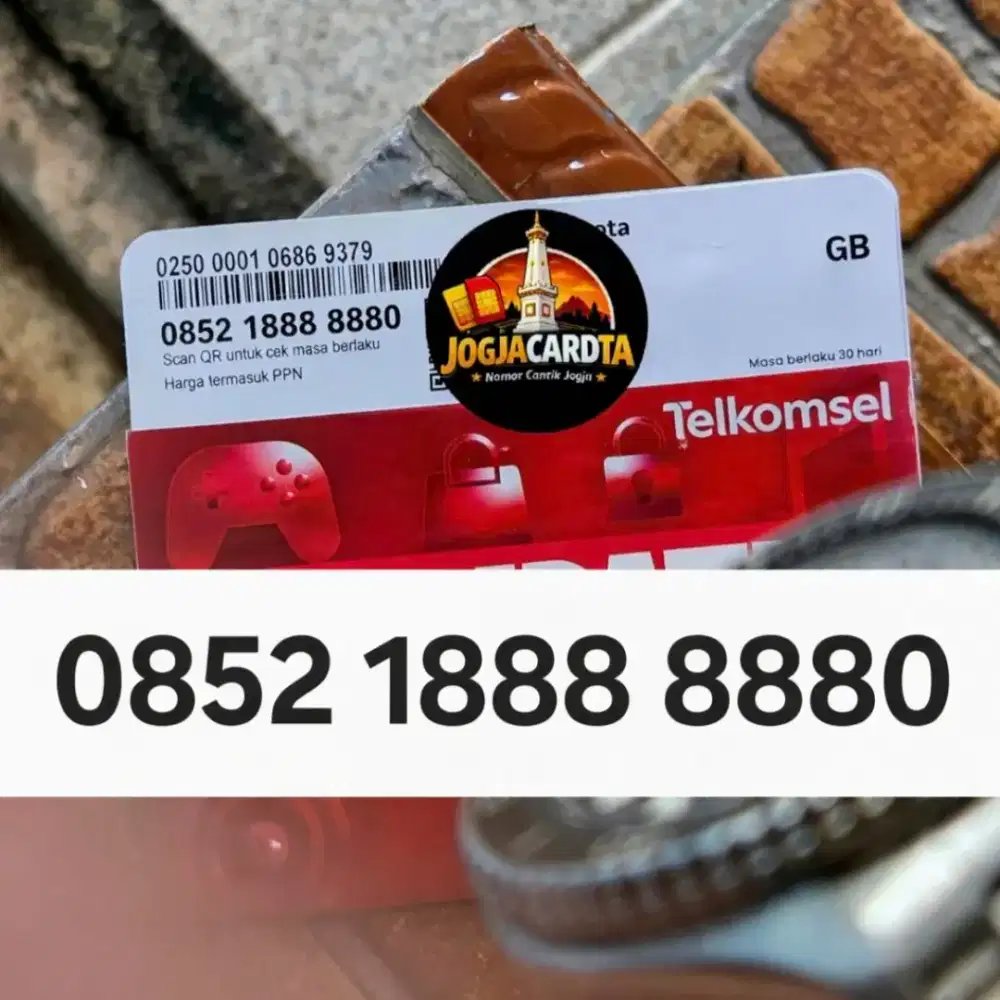 Nomor Cantik Telkomsel Rapi Hexa Delapan 18888880