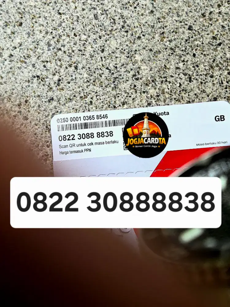 Nomor Cantik Telkomsel simPATI Rapi Ekstra Angka Delapan 8888x8