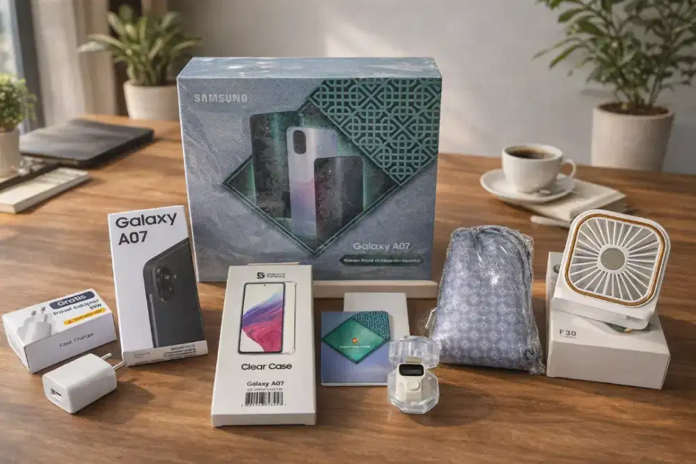 DIJUAL CEPAT Samsung A07 4+4/64 GB LEBARAN PACKAGE