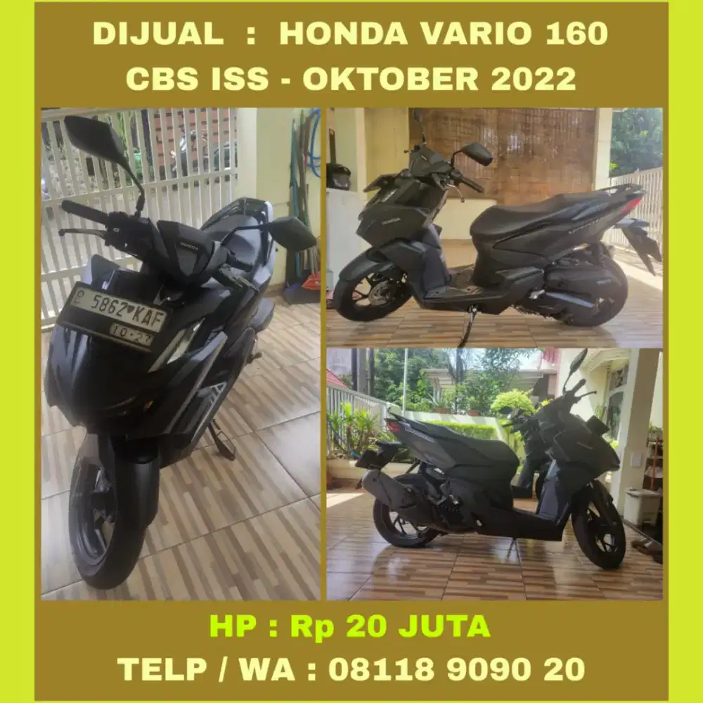 Honda vario 160 tahun 2022