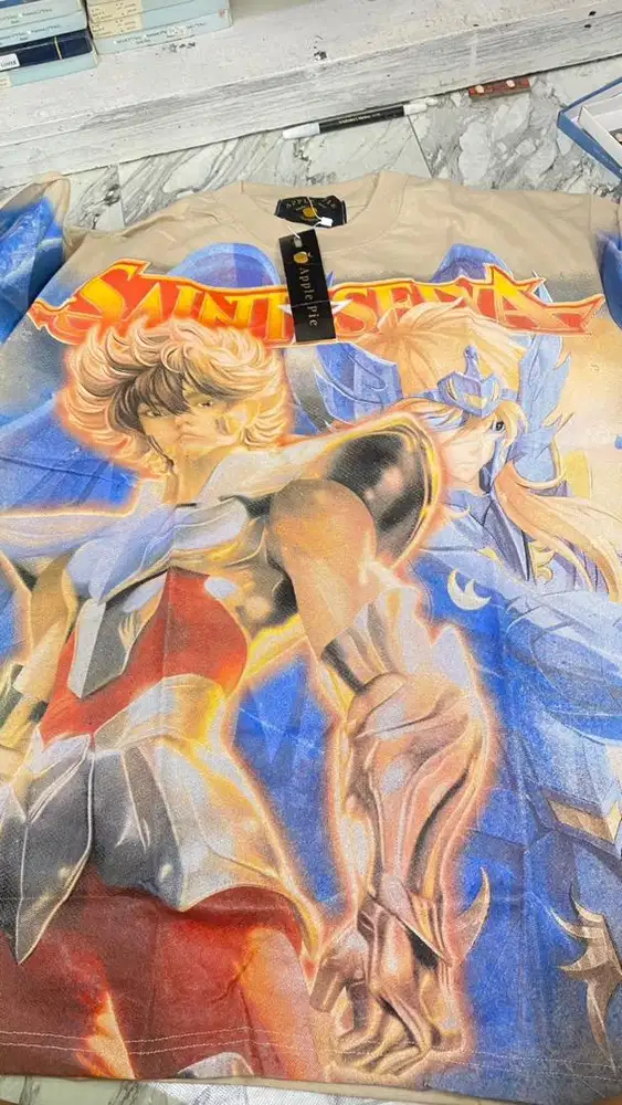 kaos saint seiya full print depan belakang