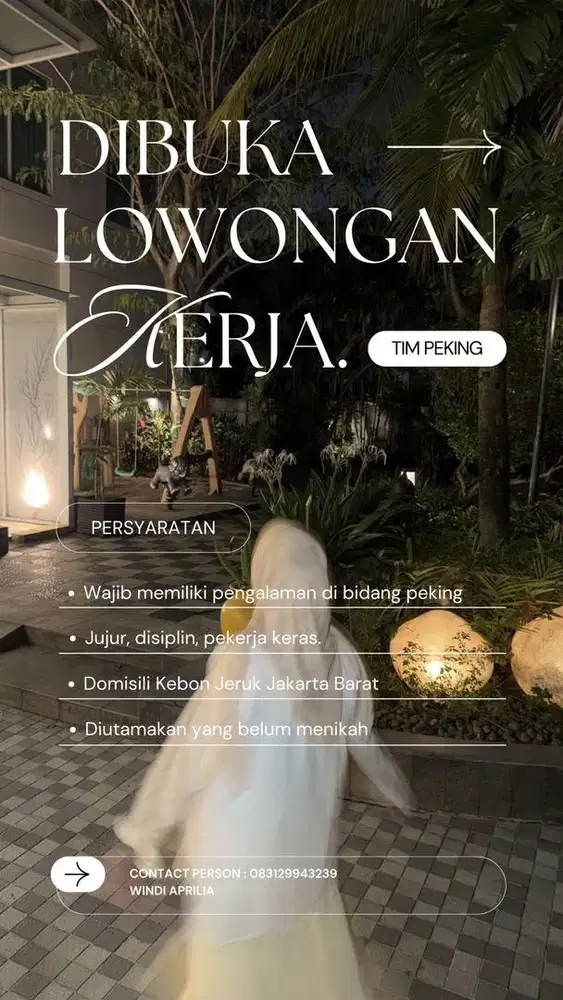 Di cari Tim Peking secepatnya