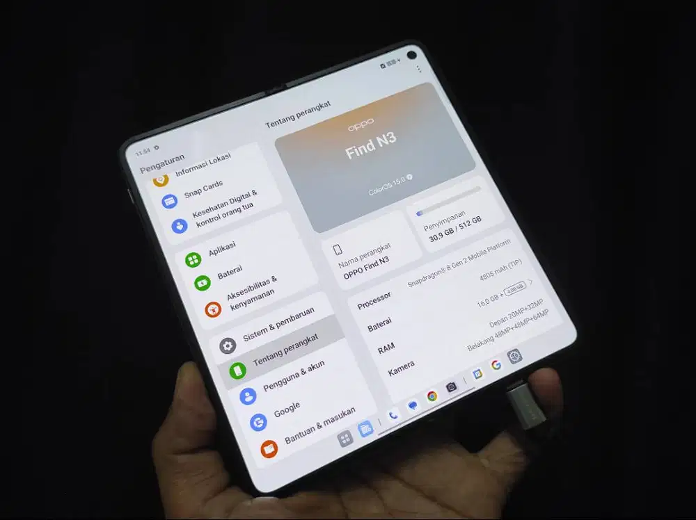 oppo n3 fold 512gb resmi lengkap