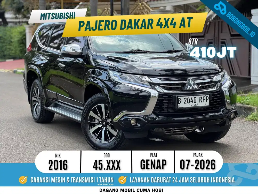 Mitsubishi Pajero Dakar 4x4 Diesel at 2016 Jet Black Mica