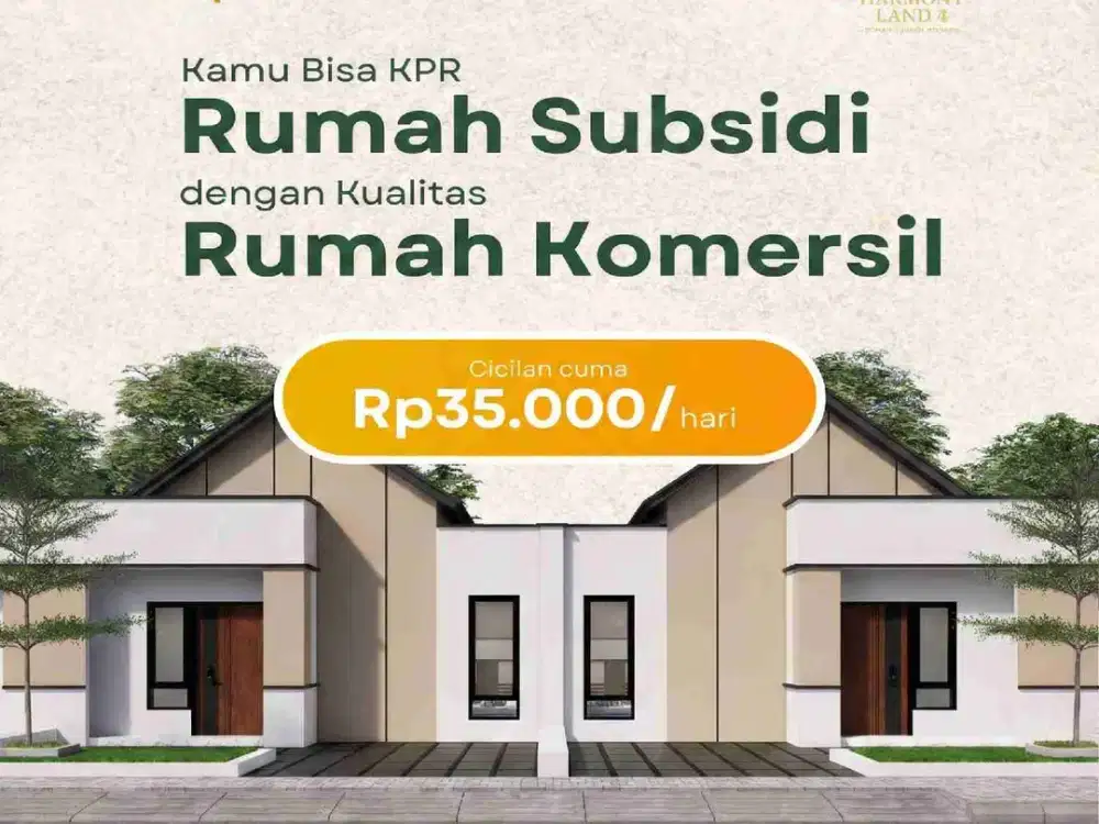 rumah subsidi pun bisa rasa komersil